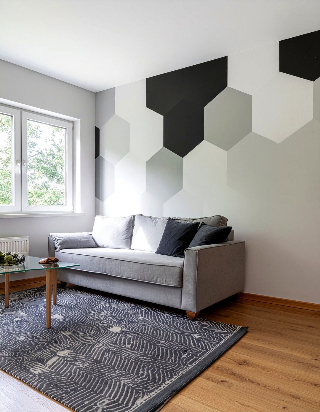 Geometric wallpaper - 30 living room modern wallpapers