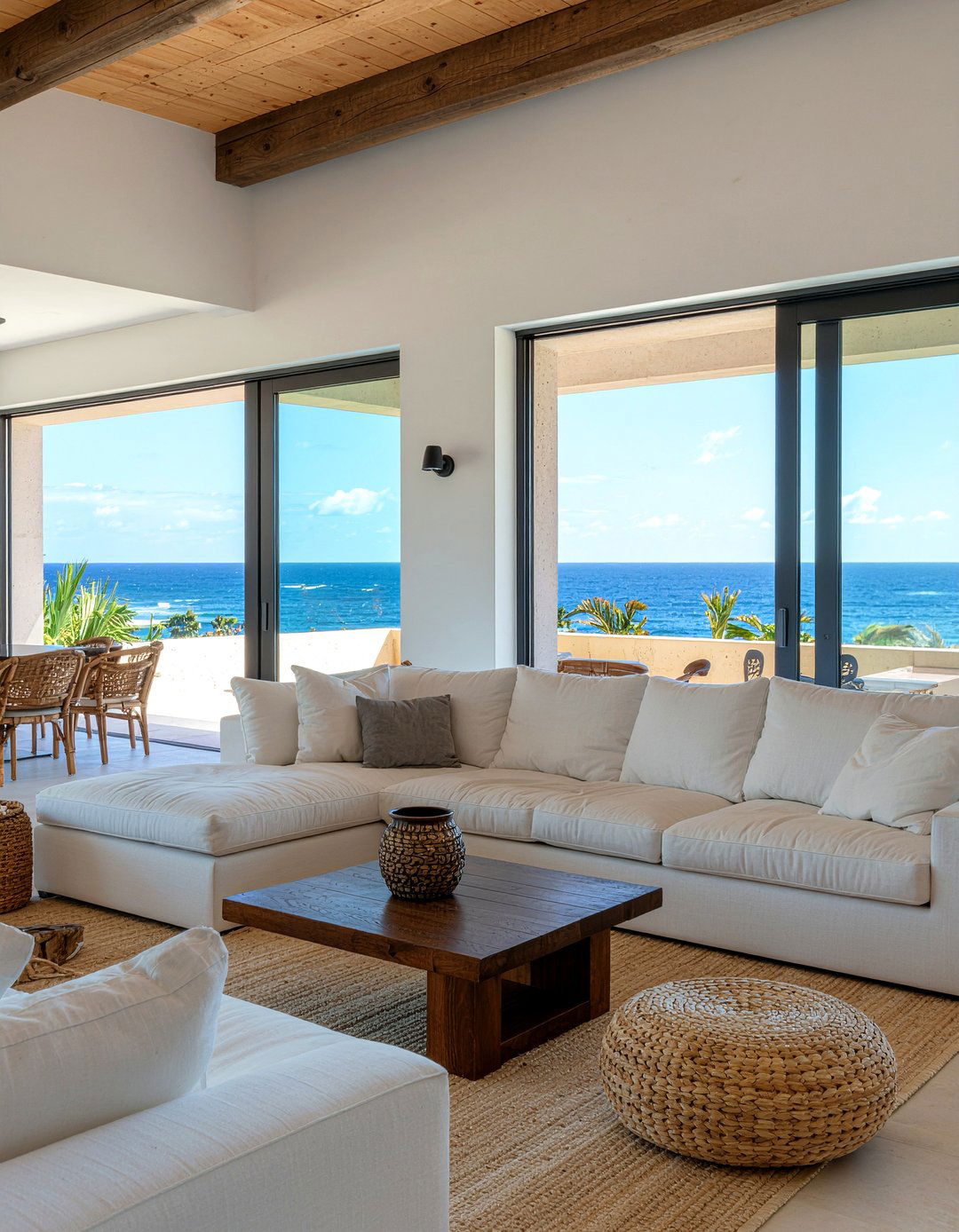 George Clooney transitional living room - 30 celebrity living room ideas