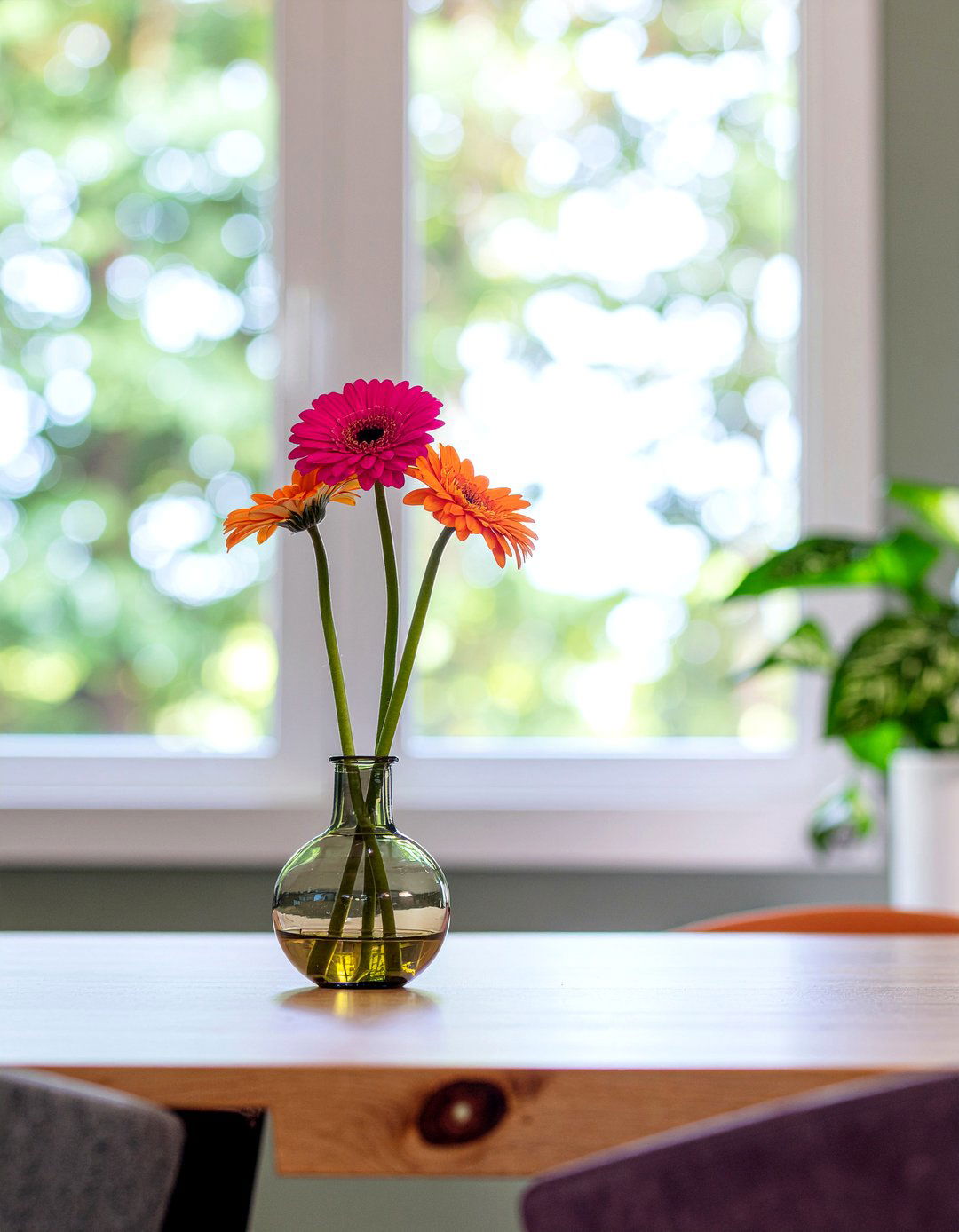 Gerbera Daisy Bright Colors - 30 dining room faux flower ideas