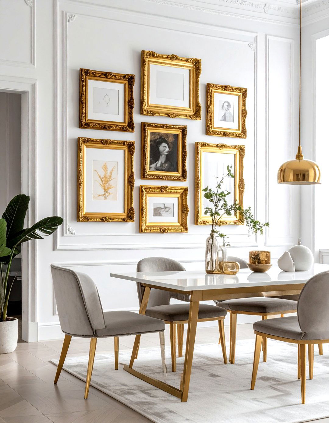 Gilded Picture Frames - 30 château dining room ideas