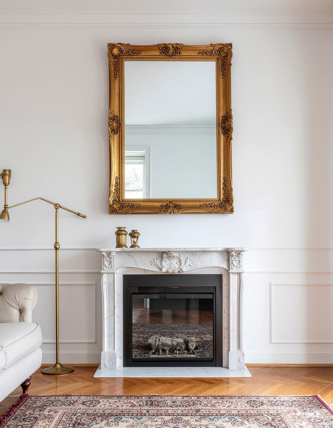 Gilded Wood Mirror - 30 living room Empire furniture ideas