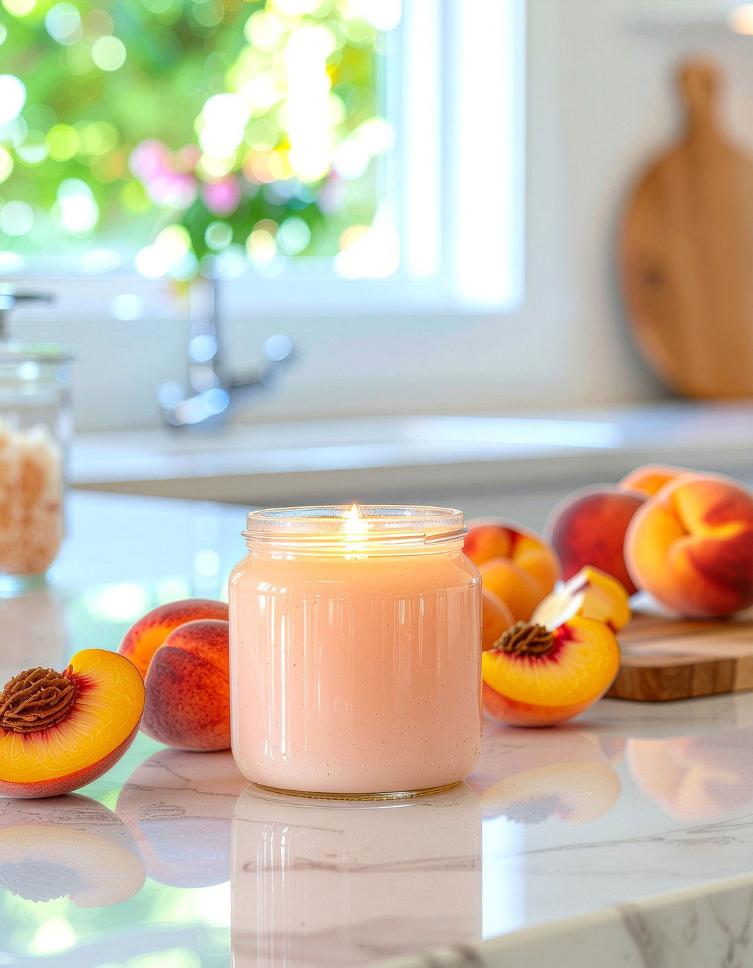 Ginger peach candle - 30 living room scented candles