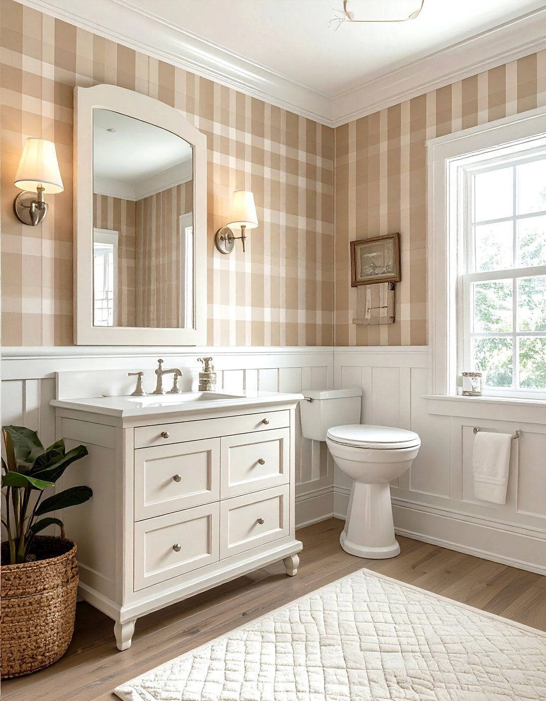 Gingham Wallpaper - 30 check decor ideas