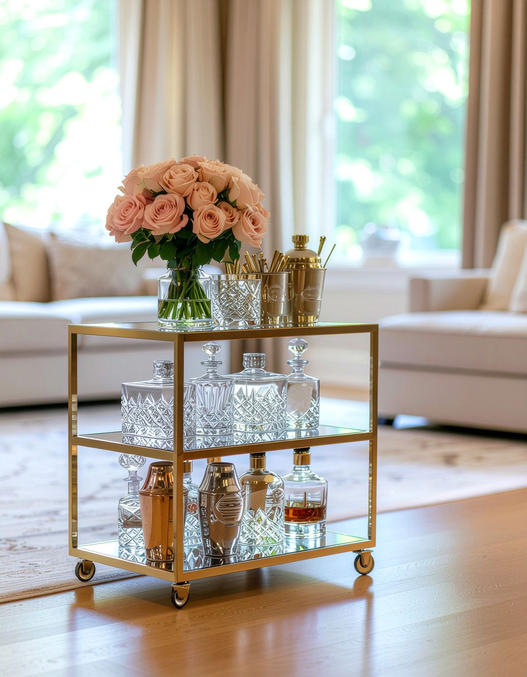 30 Fun Living Room Bar Cart Ideas for Stylish Entertaining