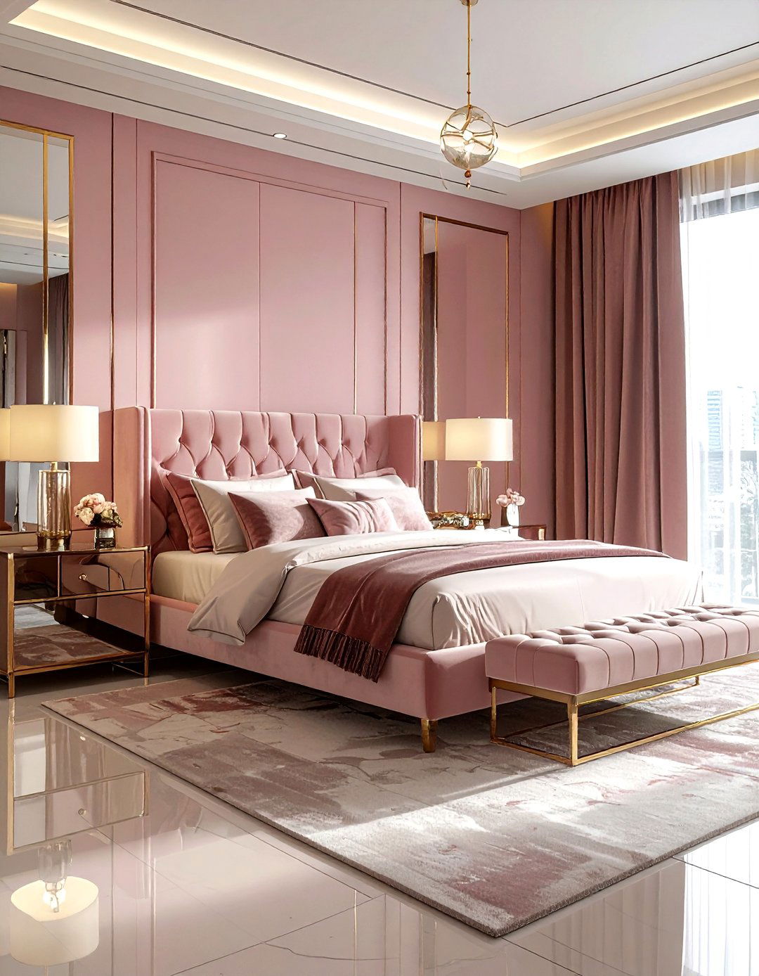 Glam Bedroom - 30 bedroom redesign ideas