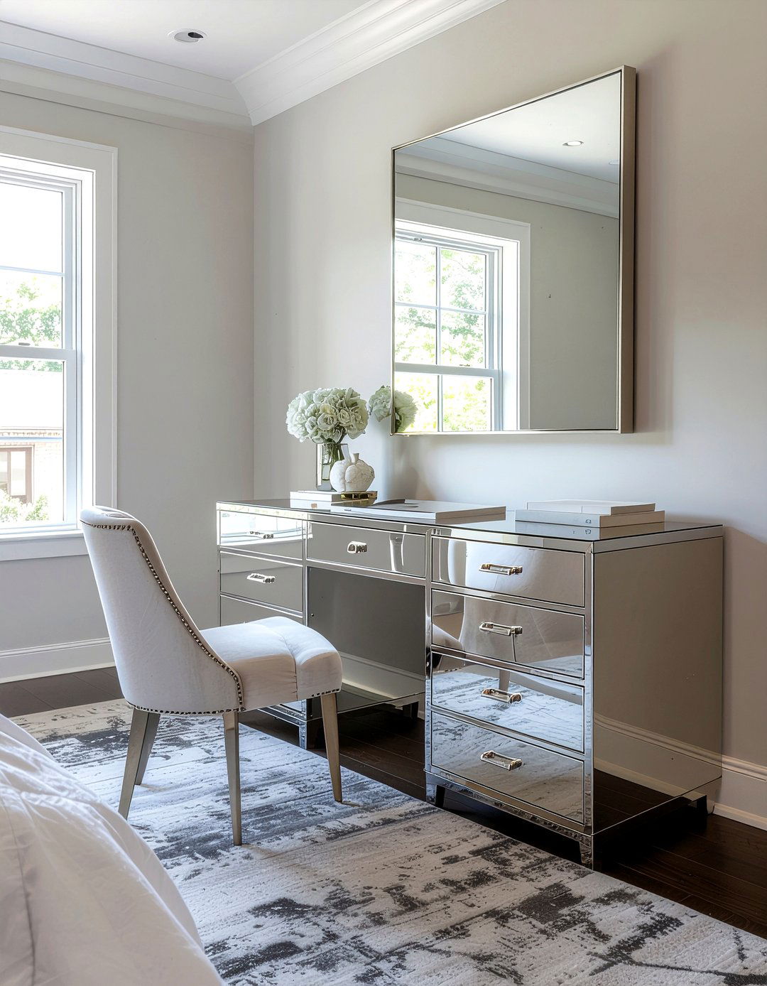 Glam Desk With Drawers - 30 bedroom desk with drawers