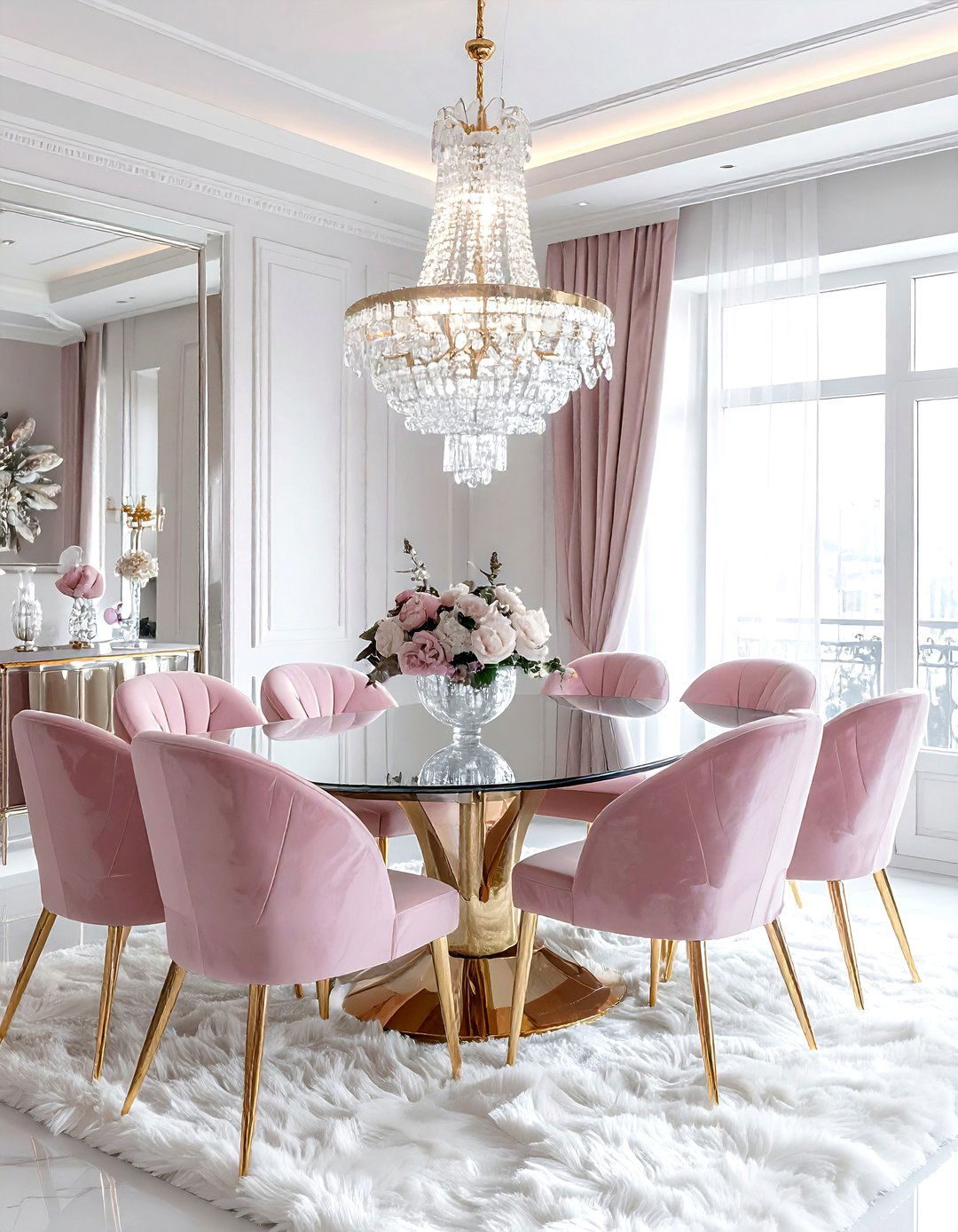 Glam Dining Room - 30 jaw-dropping dining room ideas