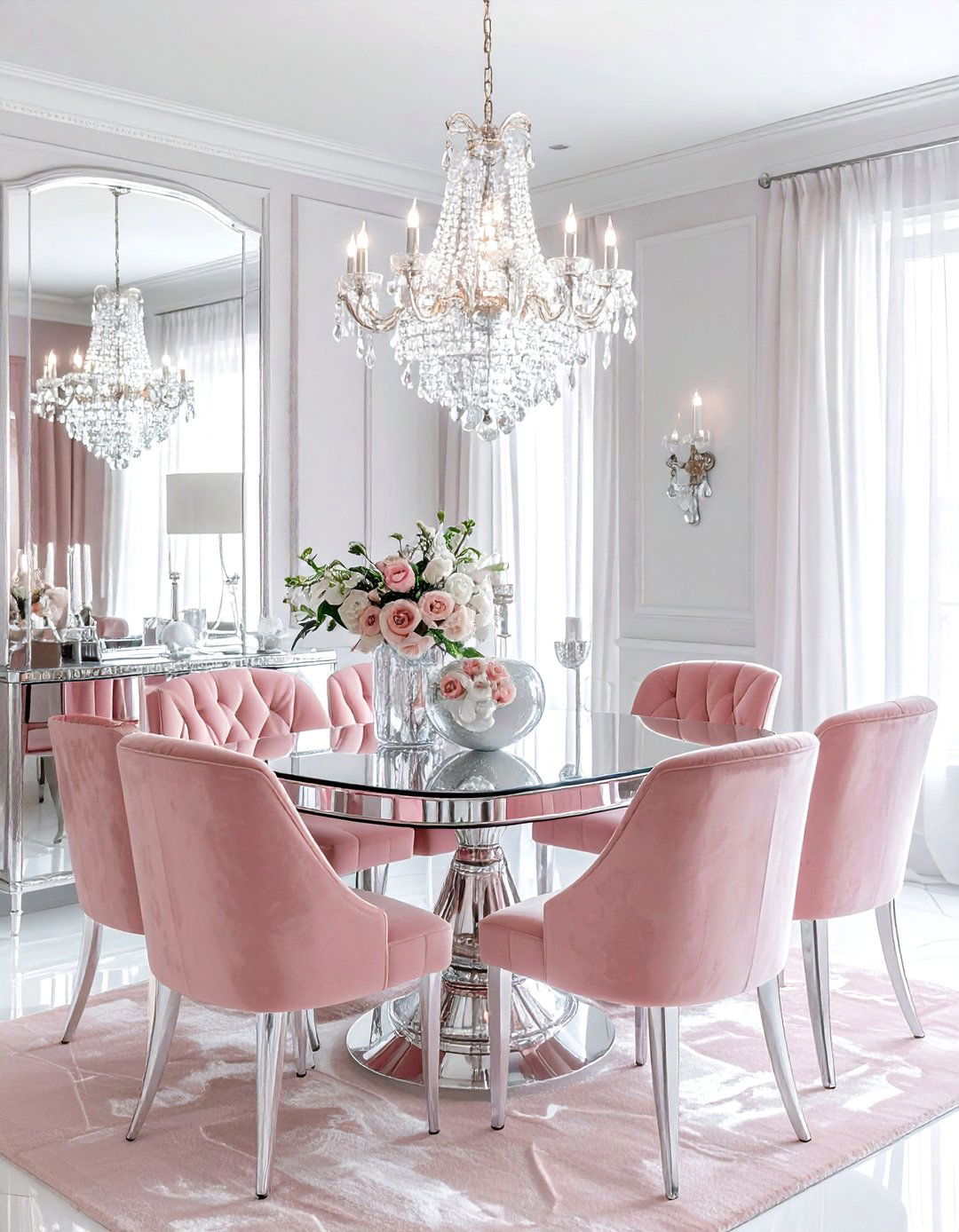 Glam Dining Room - 30 refreshed dining room ideas