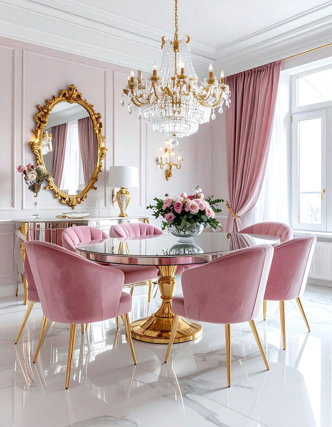 Glam Dining Room - 30 talking point dining room ideas