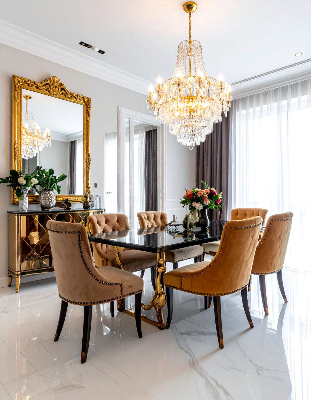 Glam Dining Room - 30 top dining room ideas