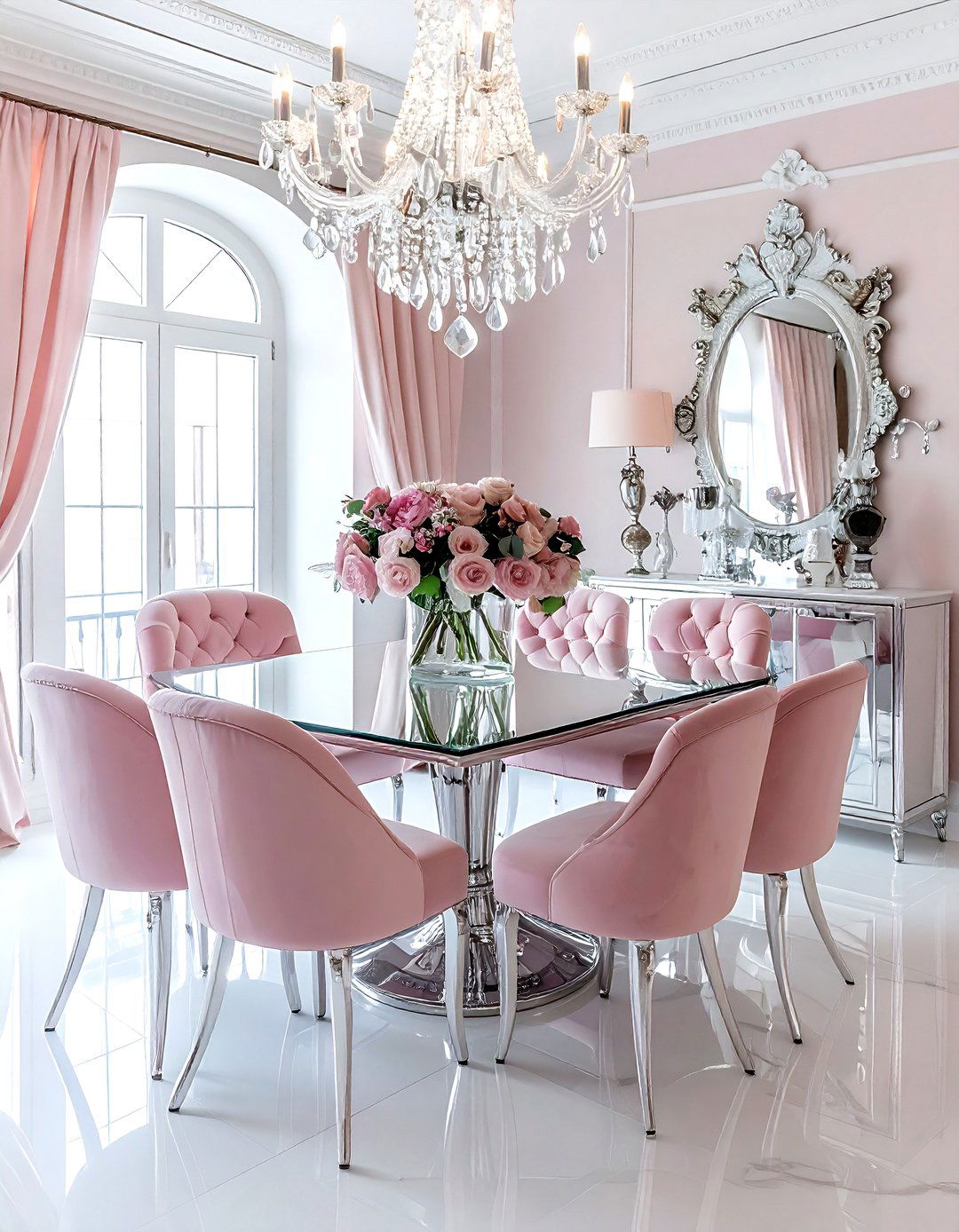 Glam Dining Room - 30 dining room decor ideas