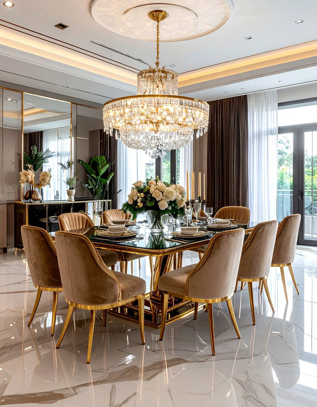 Glam Dining Room - 30 dining room everyday ideas