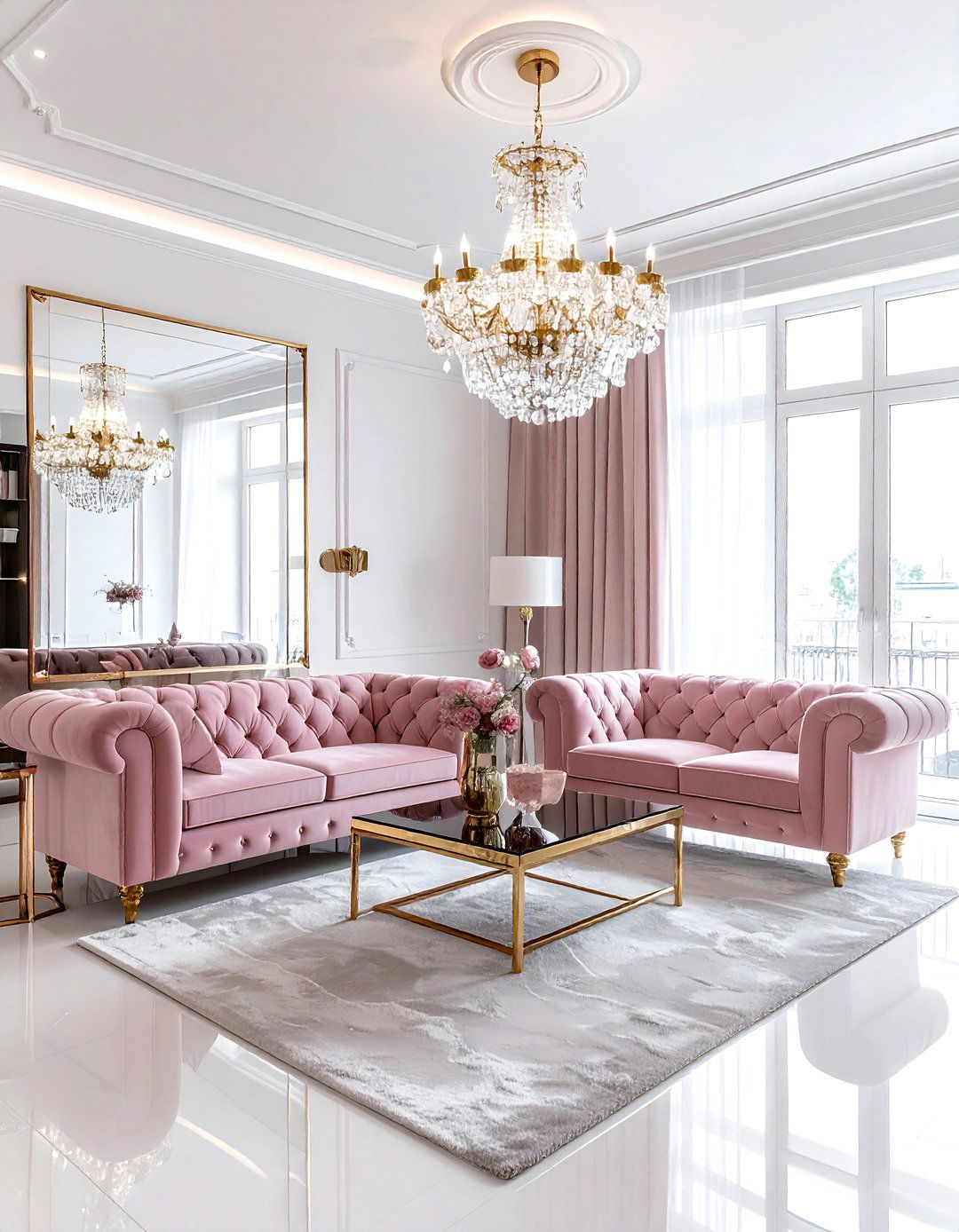 Glam Living Room - 30 living room inspiration ideas