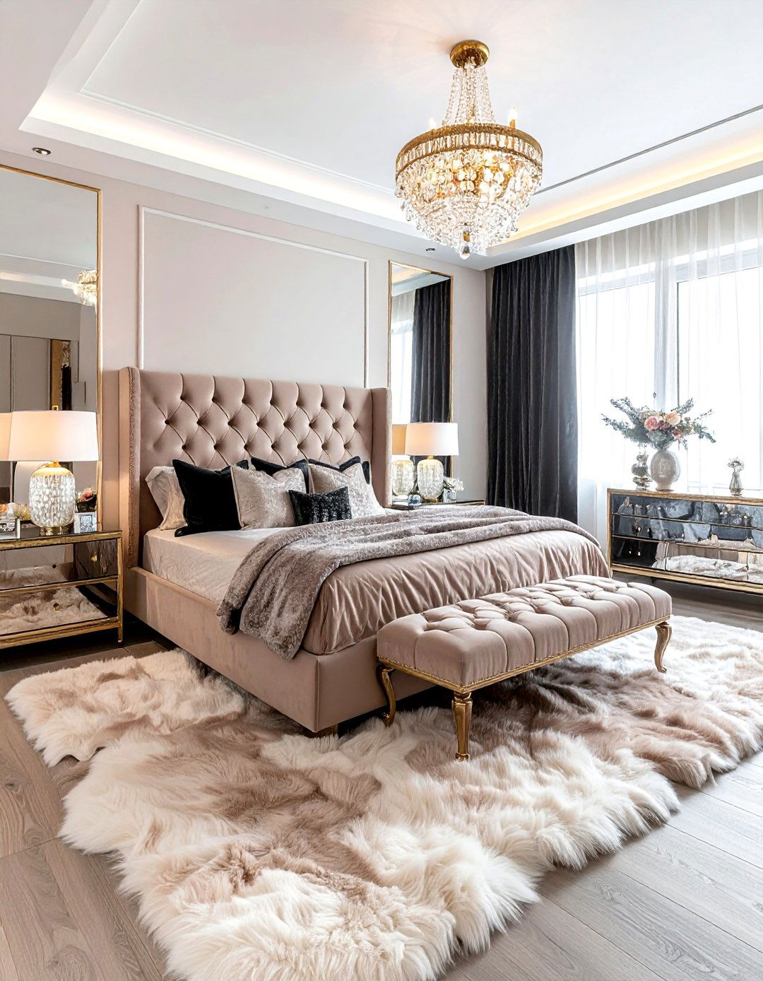 Glam Luxury Bedroom - 30 teenager bedroom decor ideas