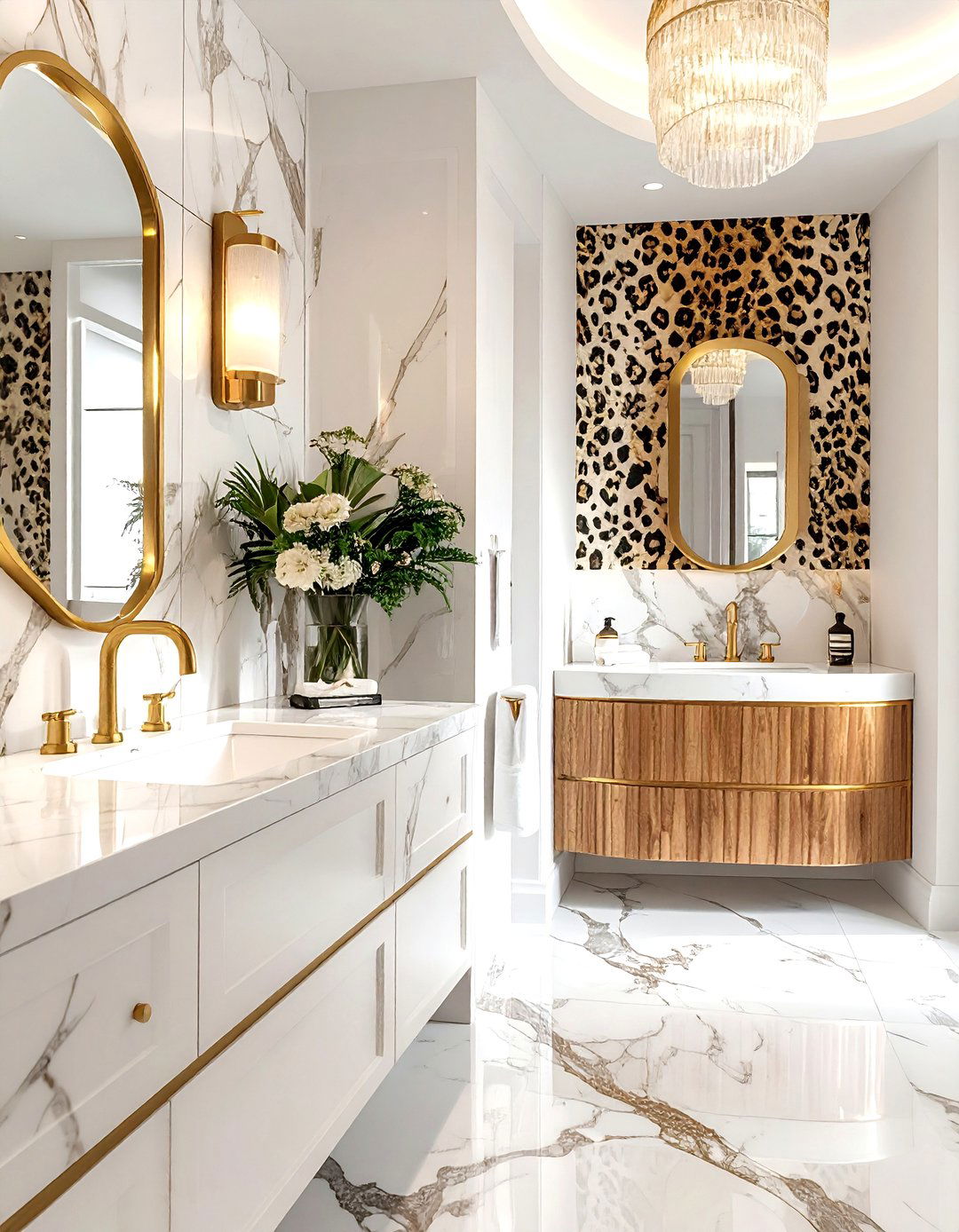 Glam Safari Bathroom - 30 safari decor ideas