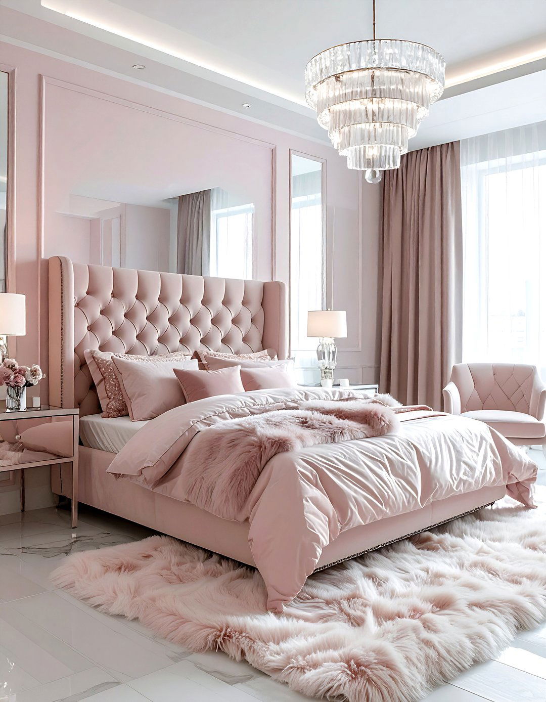 Glam bedroom - 30 townhouse bedroom ideas