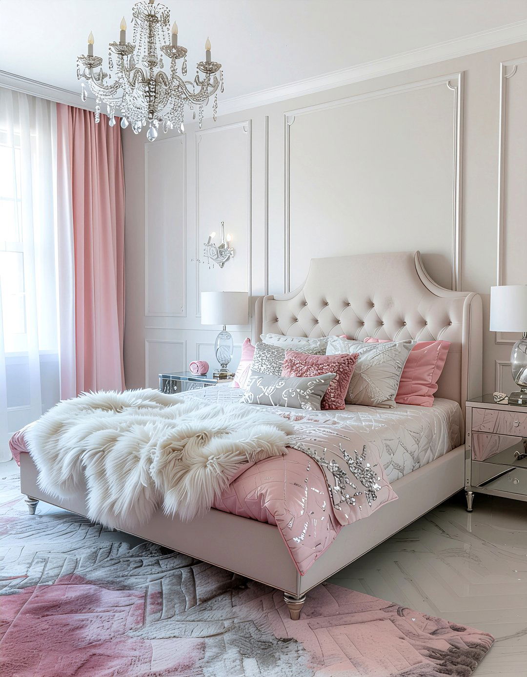 Glam bedroom decor - 30 teenage girl bedroom ideas