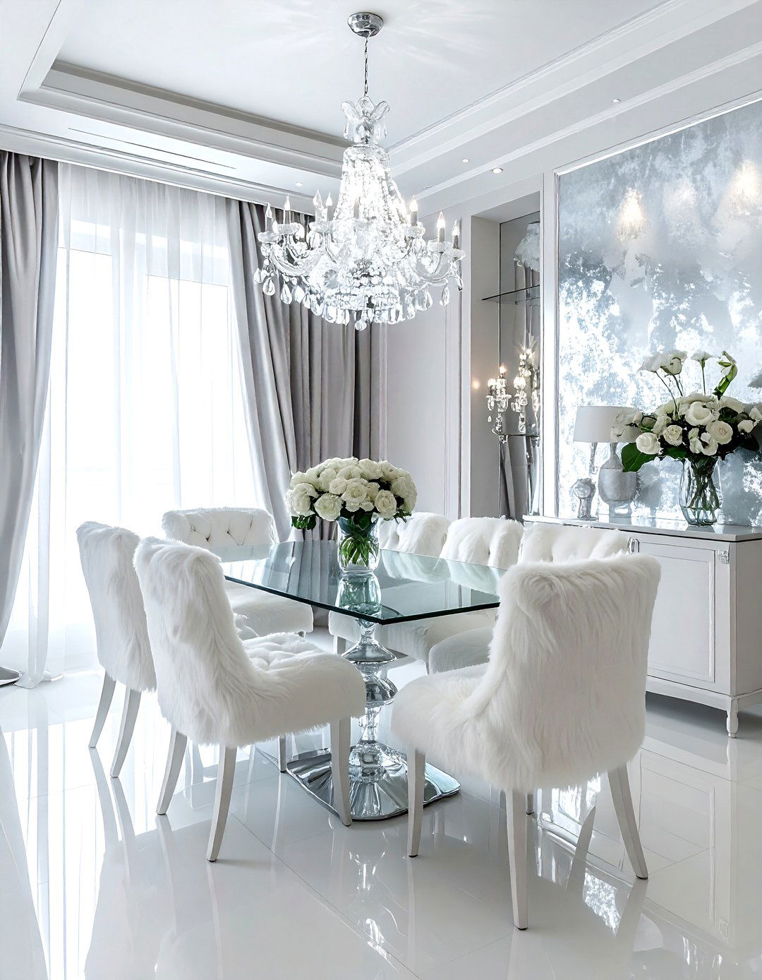 Glam dining room - 30 dining room before and after ideas