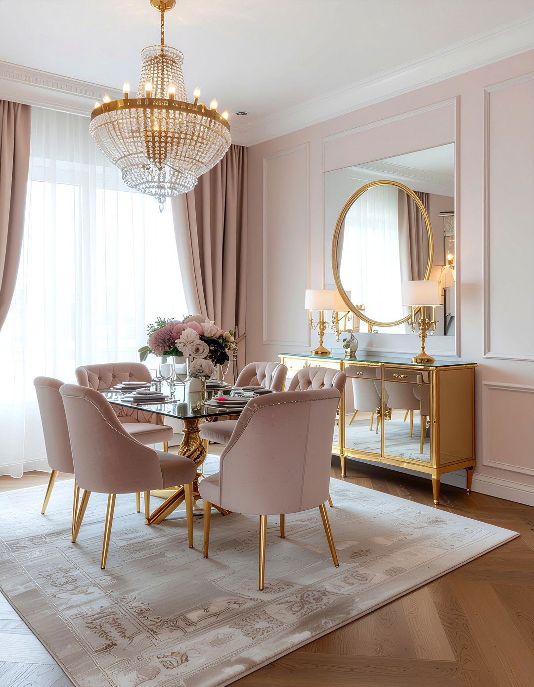 Glam dining room office - 30 dining room office combo ideas