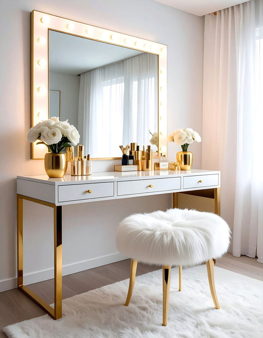 Glam vanity setup - 30 stylish decor ideas