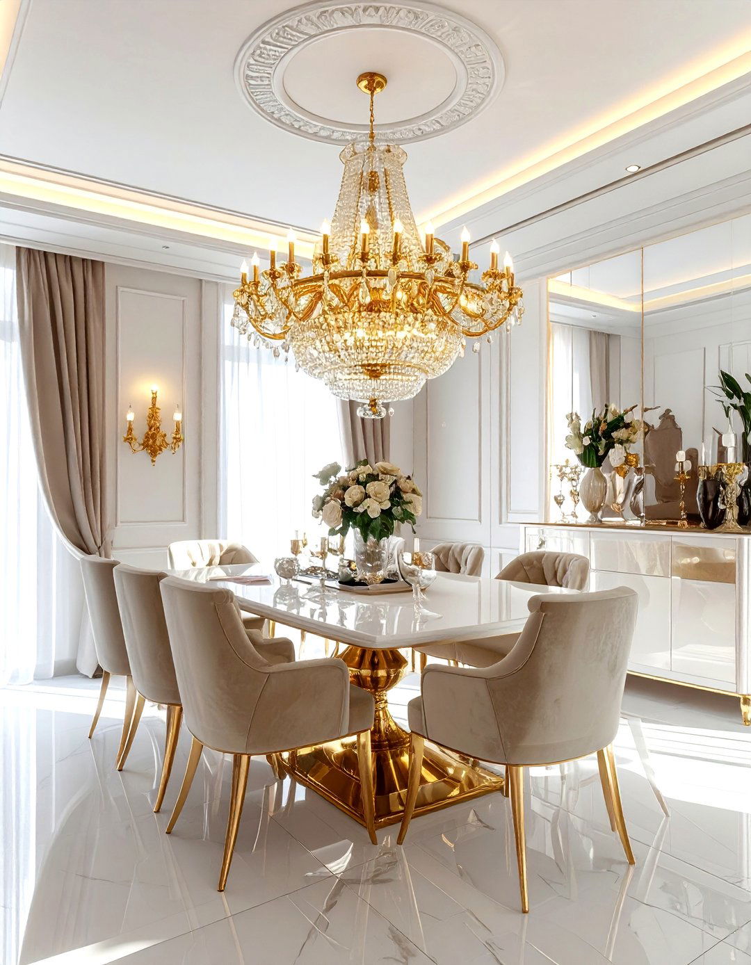 Glamorous Dining Room - 30 dining room dimmer ideas