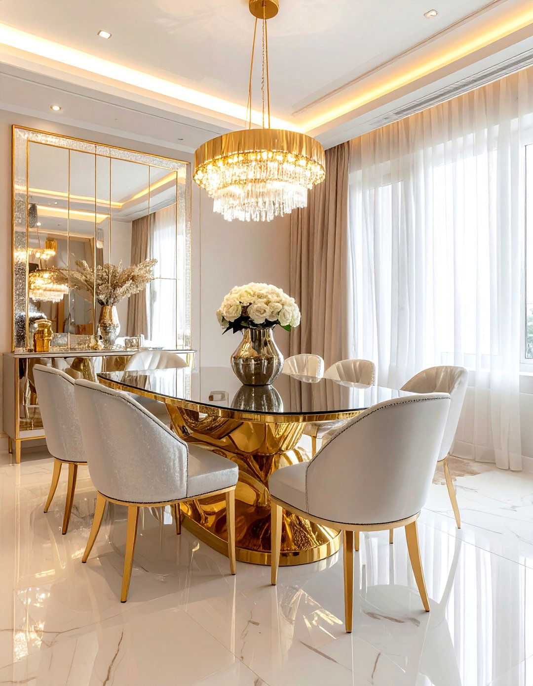 Glamorous Dining Room - 30 feature dining room ideas