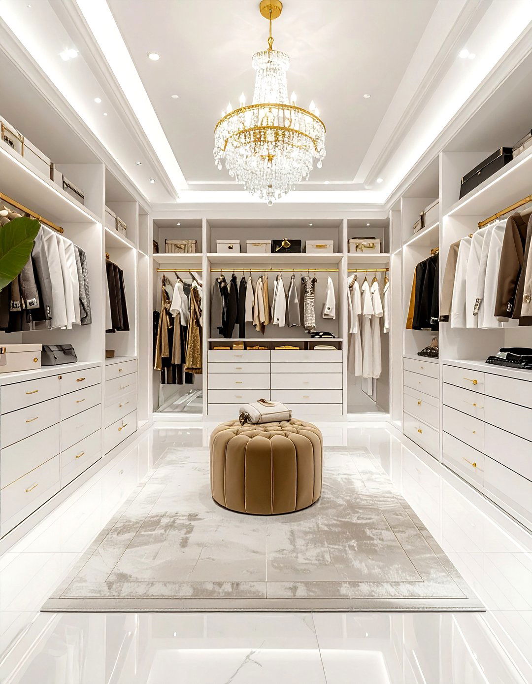 Glamorous Walk In Closet - 30 ultimate decor ideas