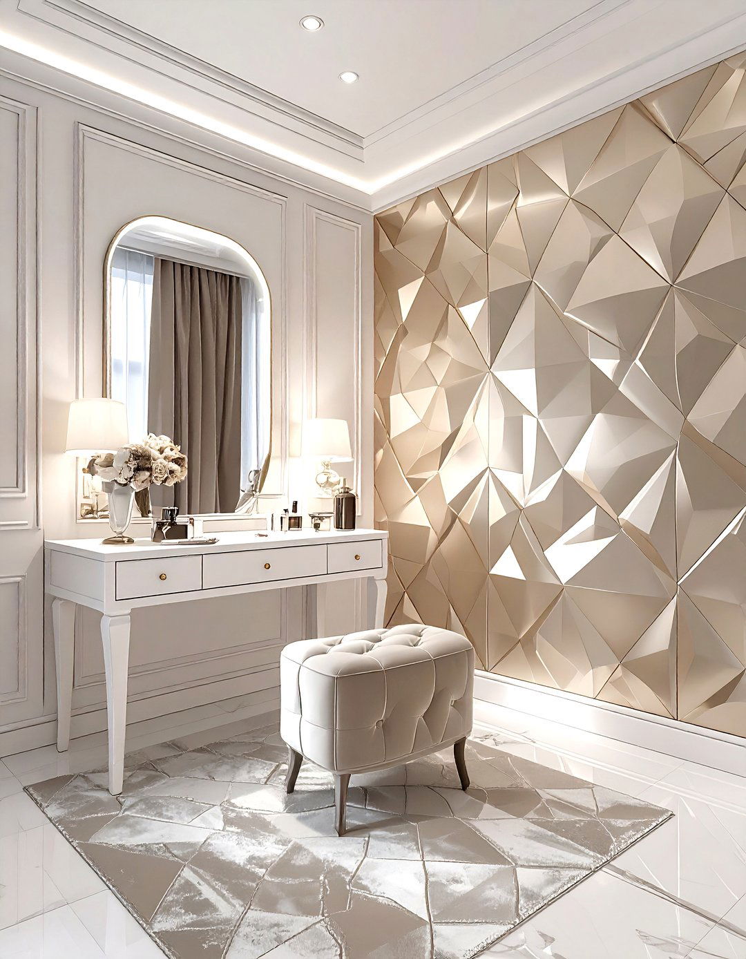 Glamorous geometric wallpaper - 30 geometric wallpaper ideas