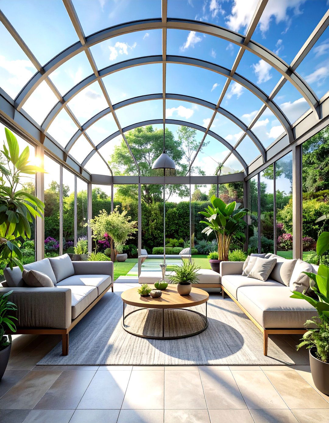 Glass Barrel Vault Ceiling - 30 living room barrel ceiling ideas