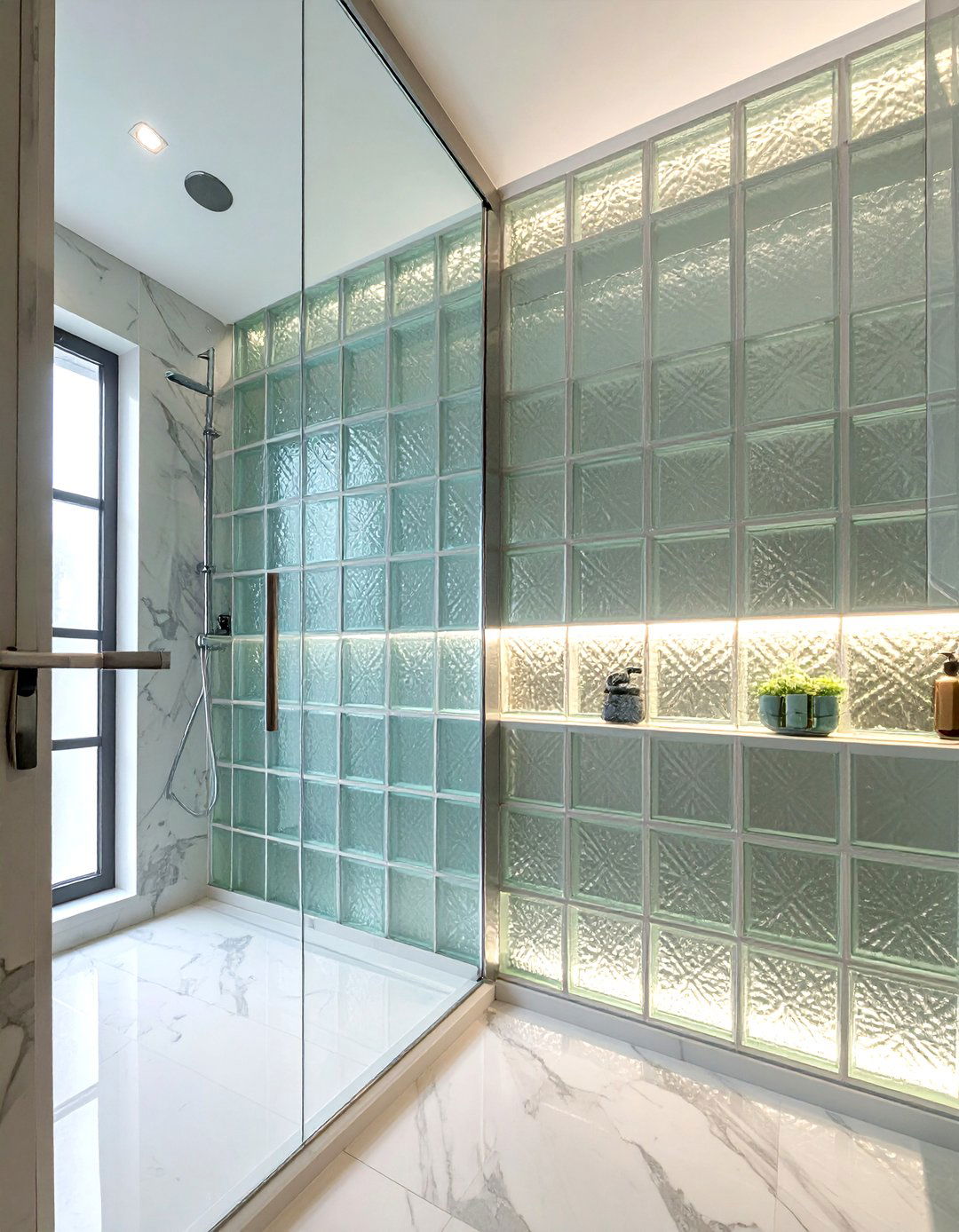 Glass Block Bathroom Window - 30 bathroom window statement ideas