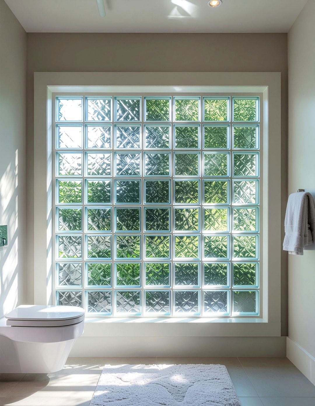 Glass Block Window - 30 bathroom project ideas