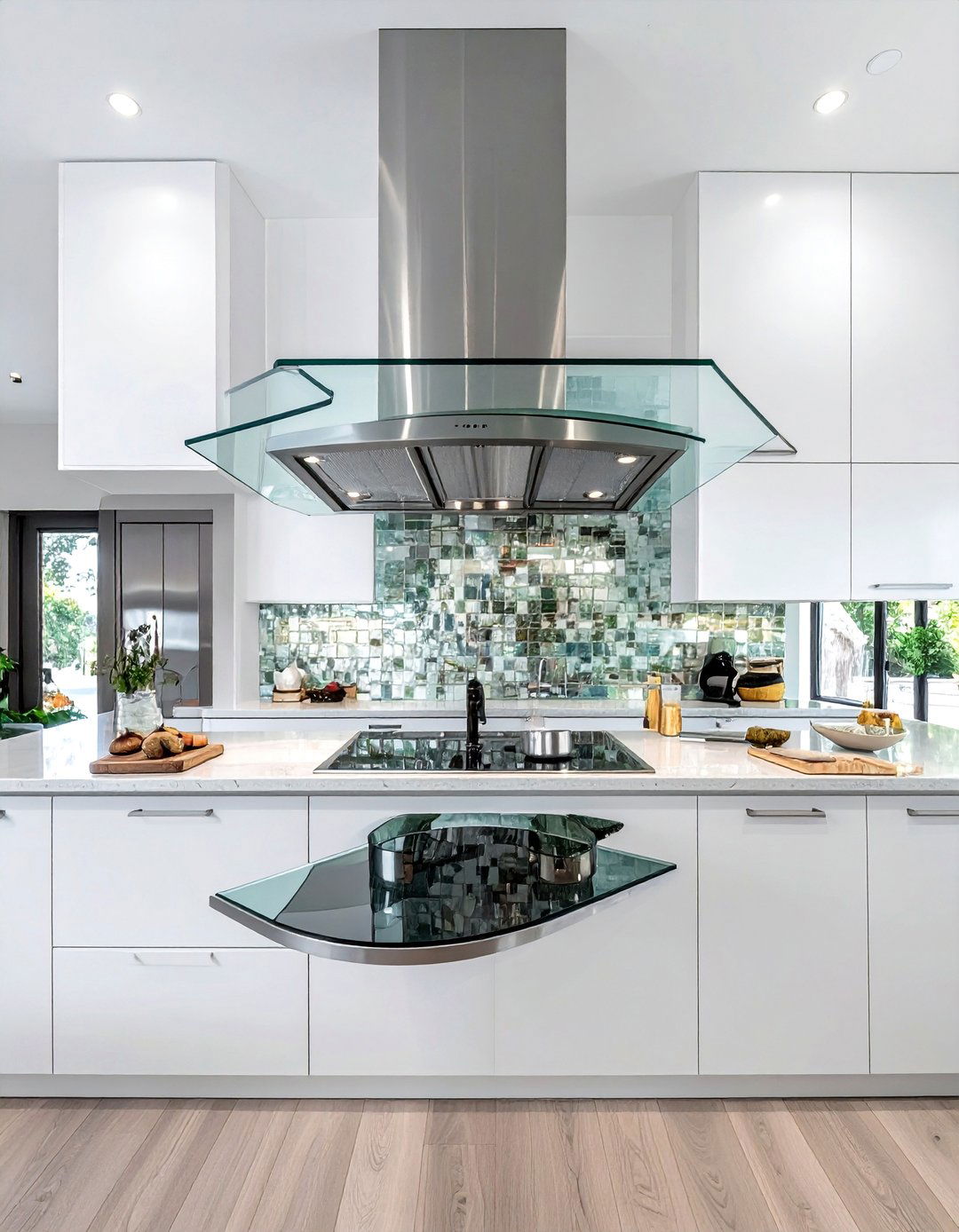 Glass Canopy Under Cabinet Hood - 30 under cabinet hood kitchen ideas