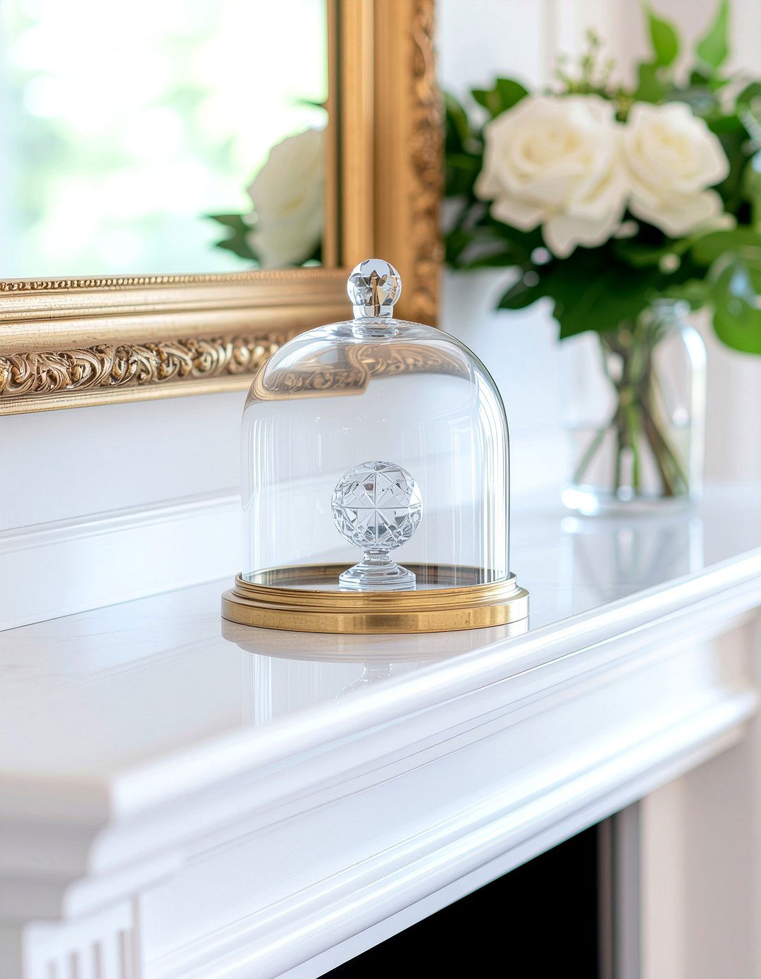 Glass Cloche Display - 30 everyday mantel ideas