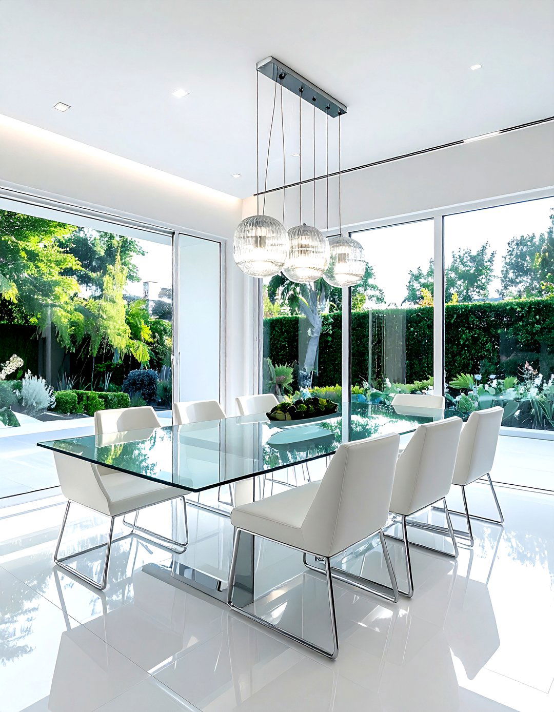 Glass Dining Room - 30 reinvented dining room ideas