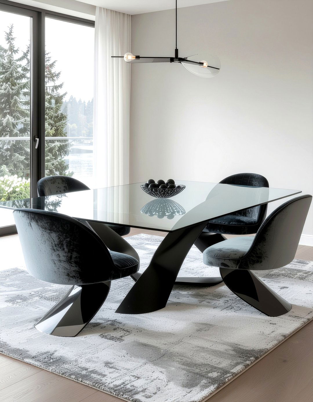 Glass Dining Table - 30 elegant decor ideas