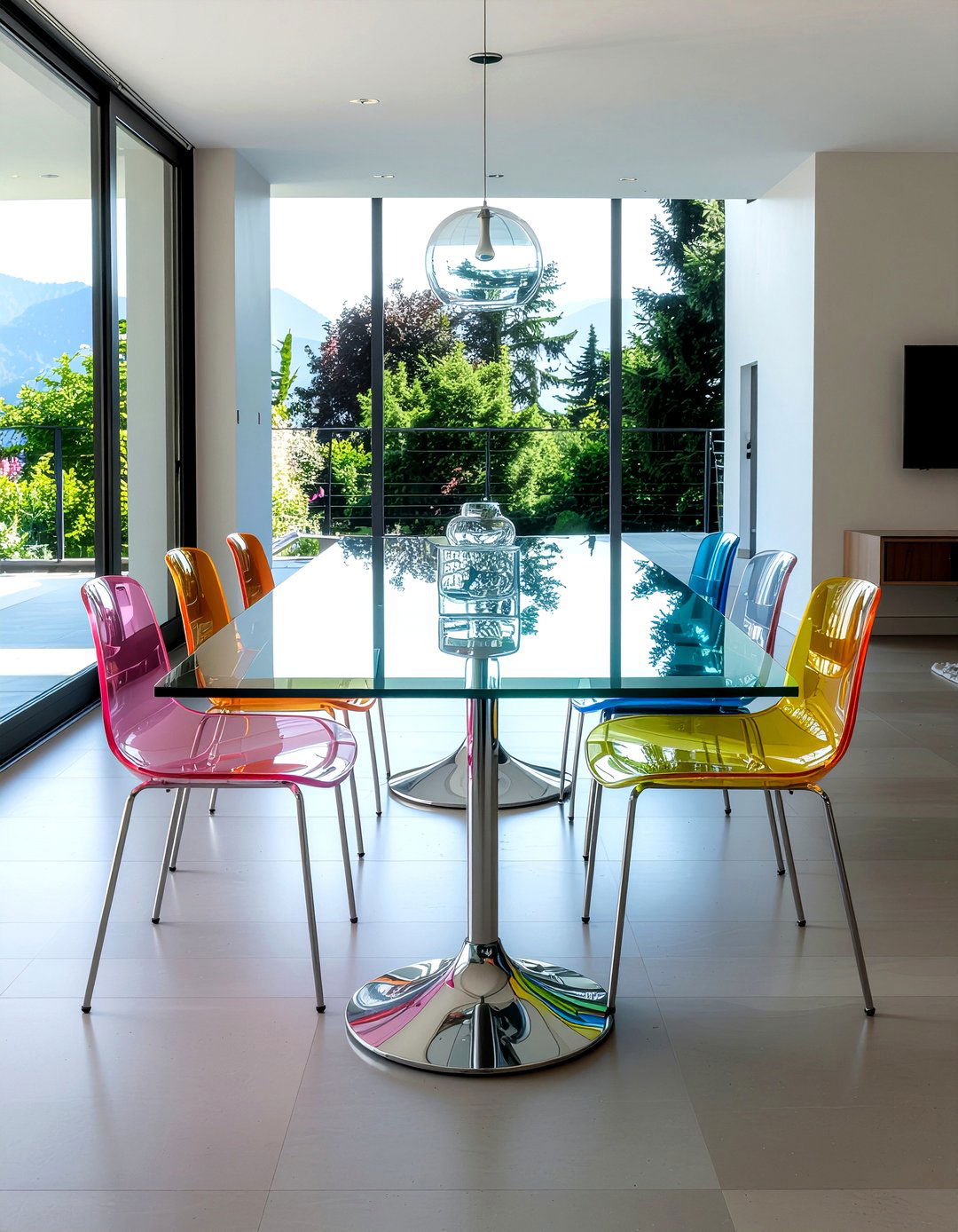 Glass Dining Table - 30 incredible dining room ideas