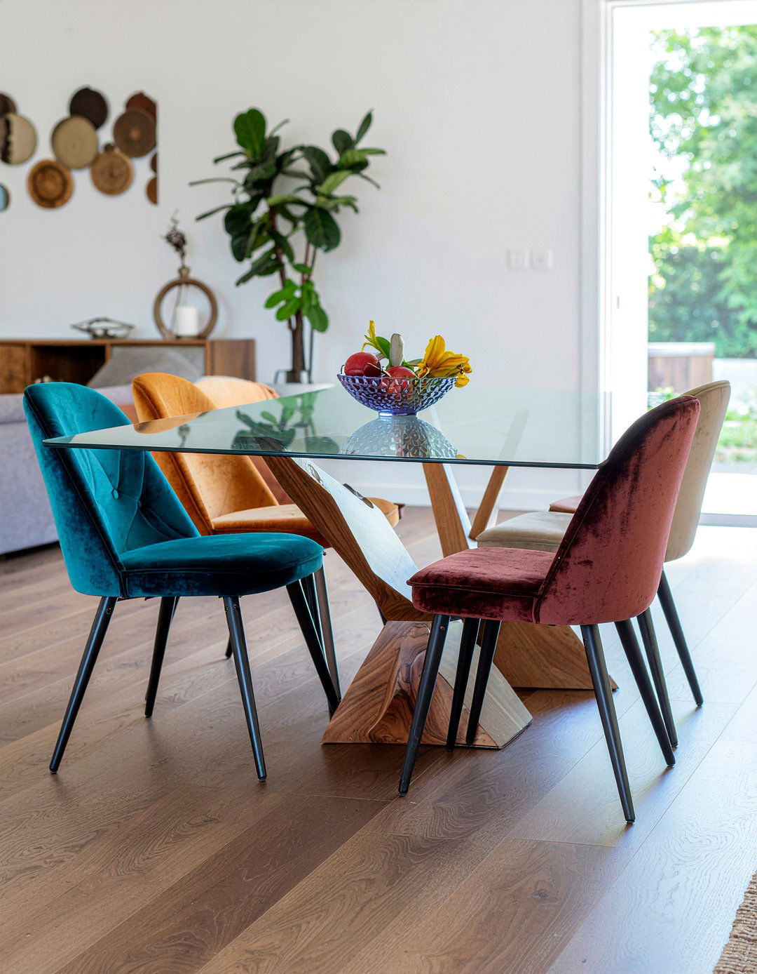 Glass Dining Table - 30 bold dining room ideas