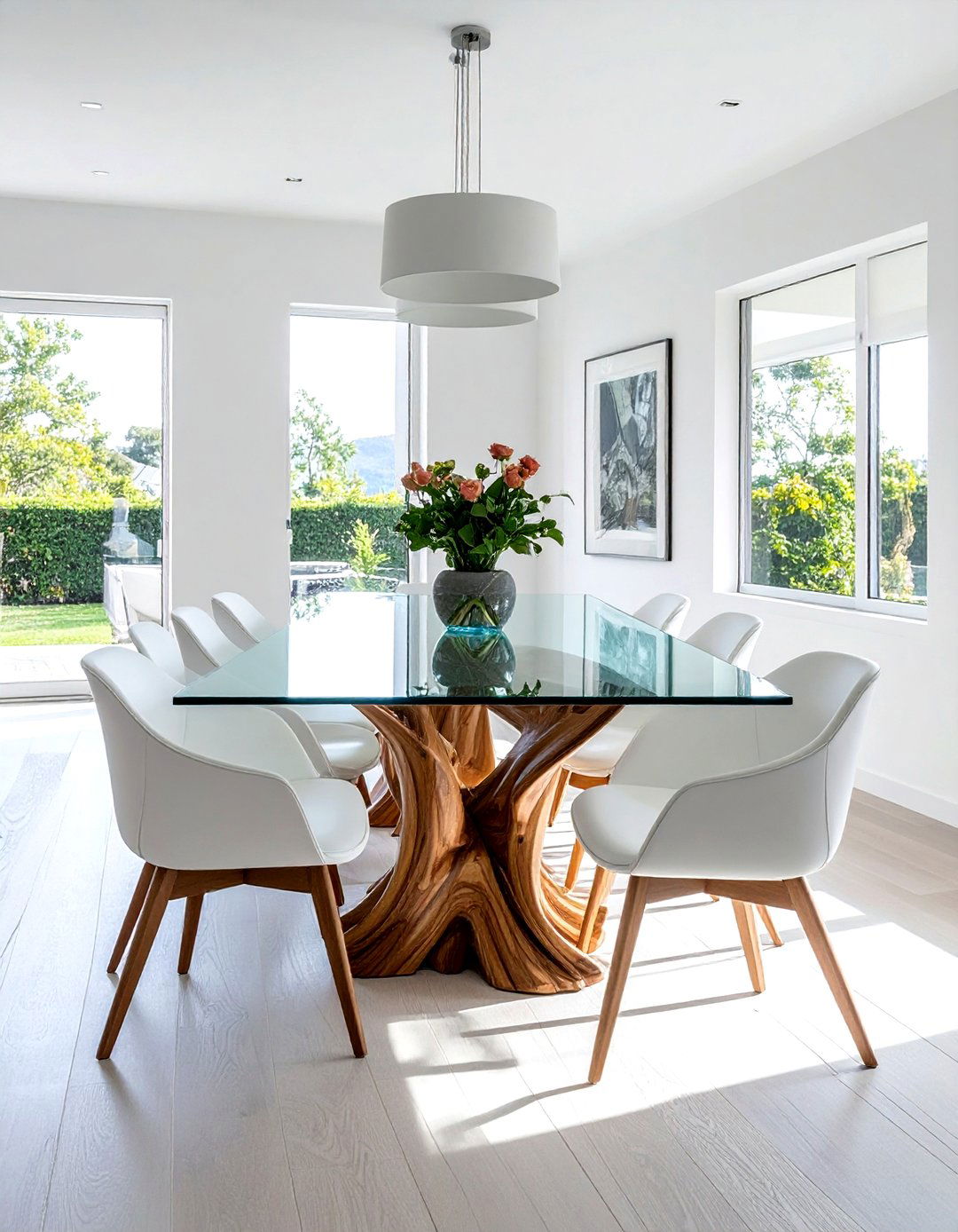 Glass Dining Table - 30 sophisticated dining room ideas