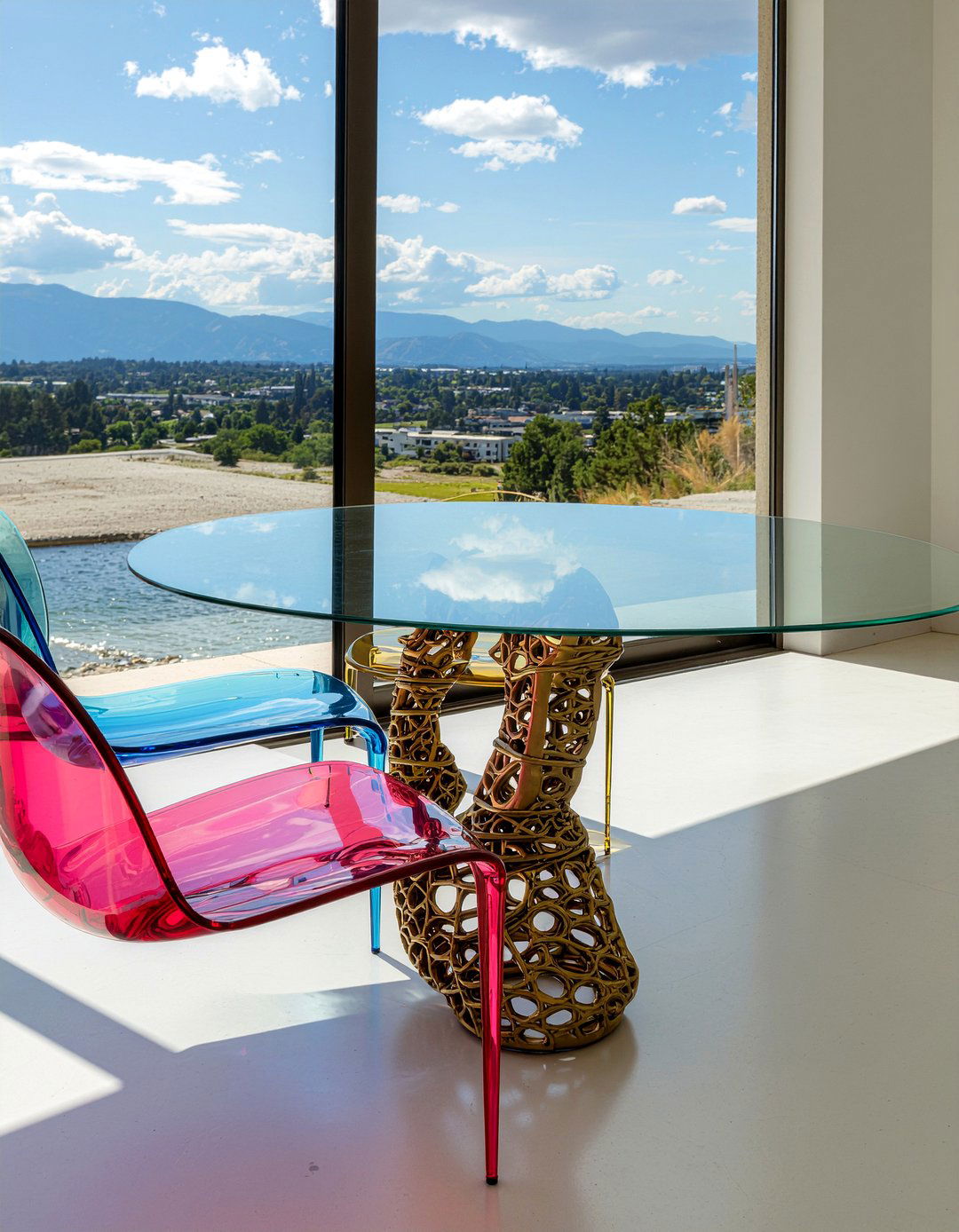 Glass Dining Table - 30 daring dining room ideas