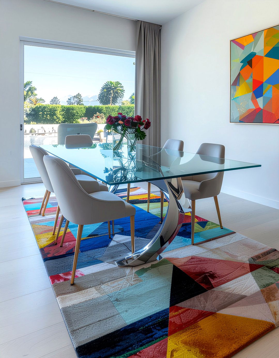 Glass Dining Table - 30 dining room table ideas