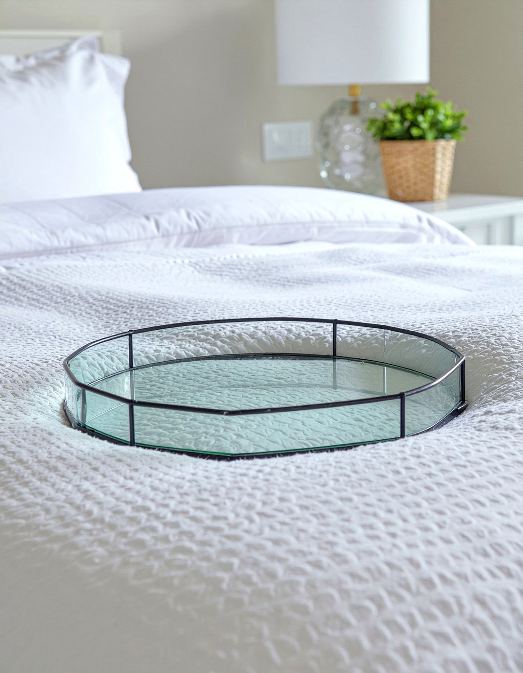 Glass Display Tray - 30 bedroom catch all trays
