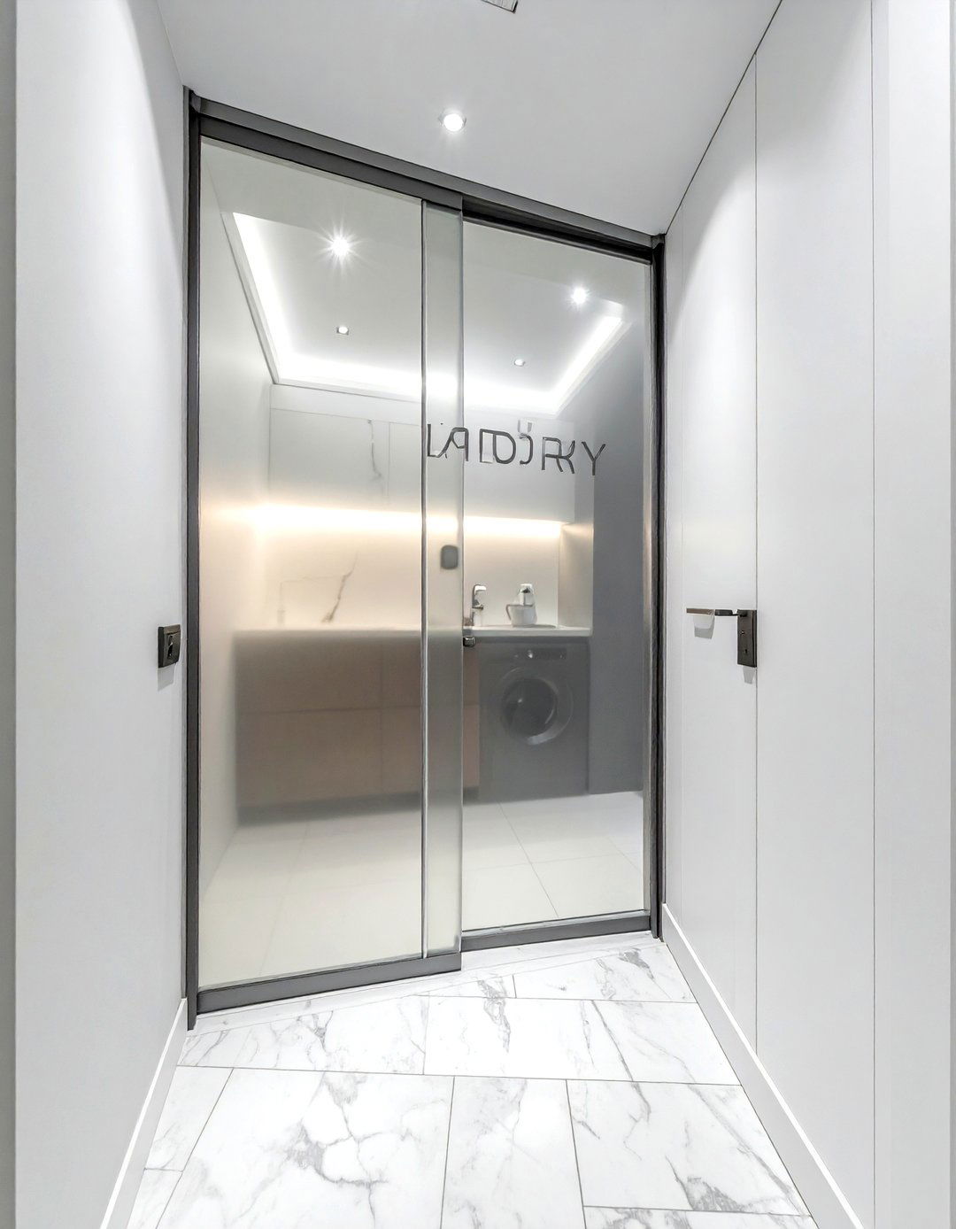 Glass Door Decal - 30 laundry room sign ideas