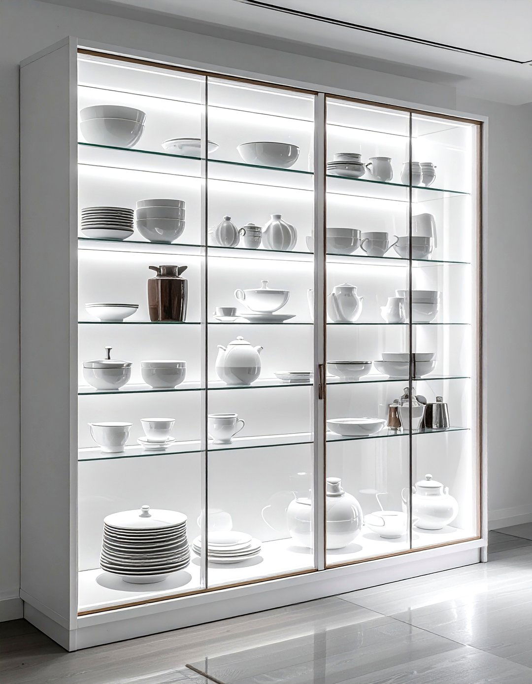 Glass Door Display Cabinet - 30 dining room corner storage ideas