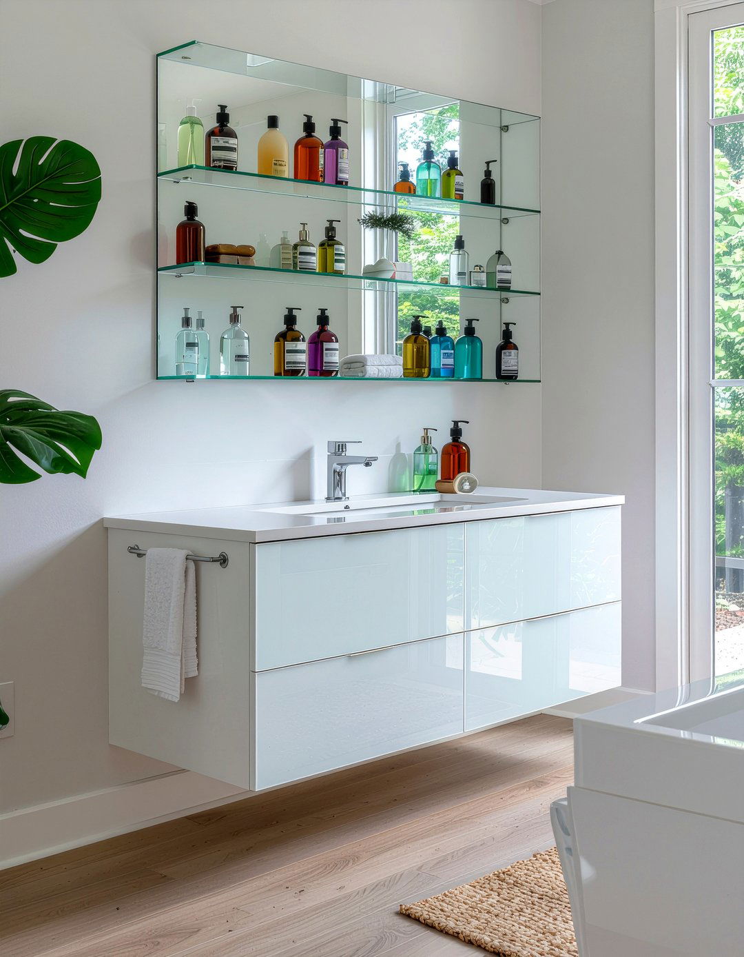 Glass Front Bathroom Cupboard - 30 bathroom furniture ideas