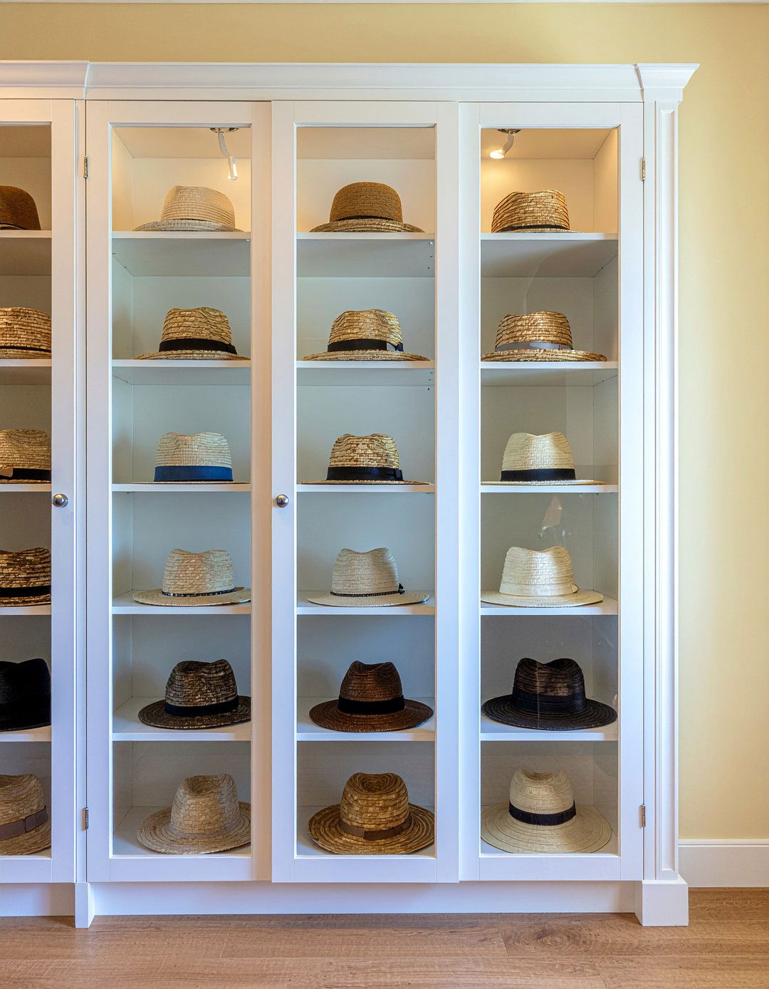 Glass Front Cabinet - 30 kitchen drop zone ideas