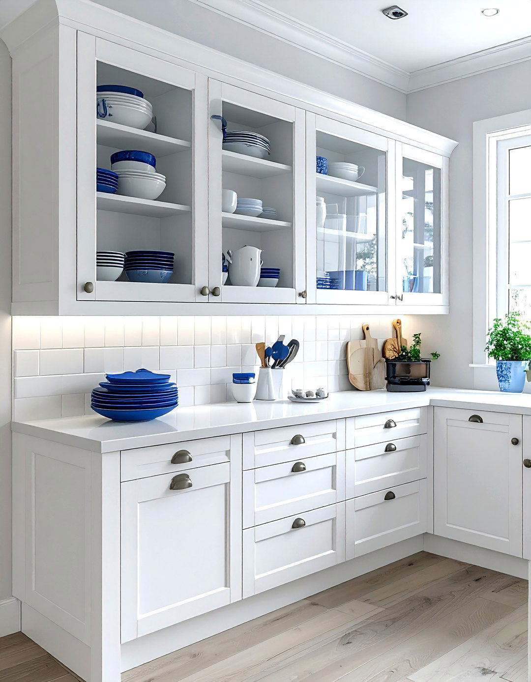 Glass Front Cabinet Displays - 30 kid-friendly kitchen ideas