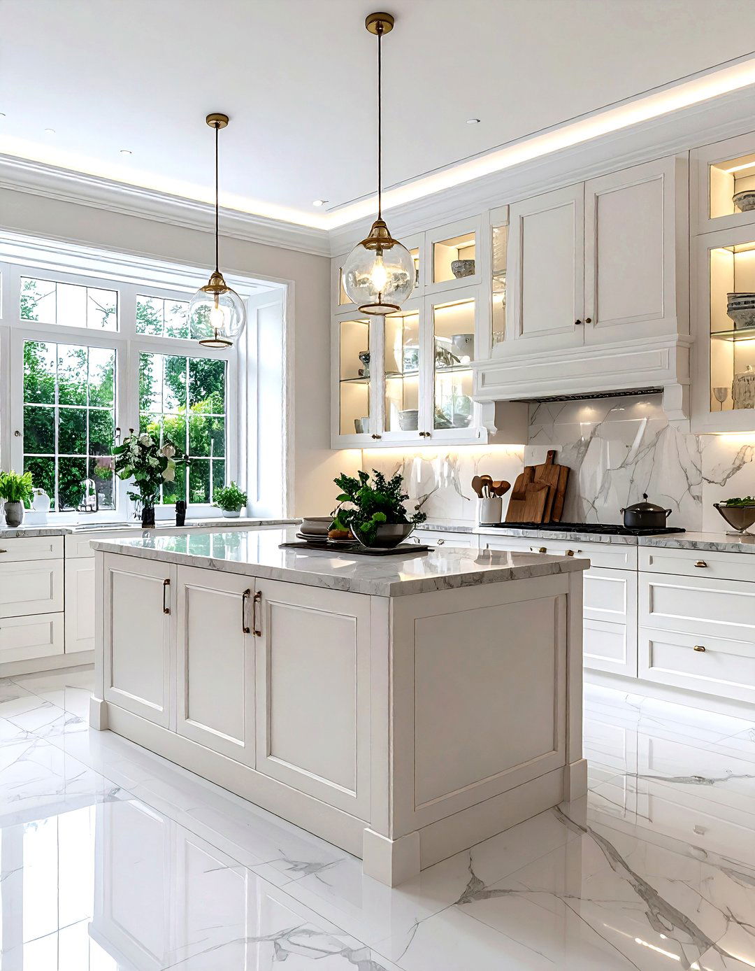 Glass Front Cabinet Kitchen - 30 homey kitchen ideas