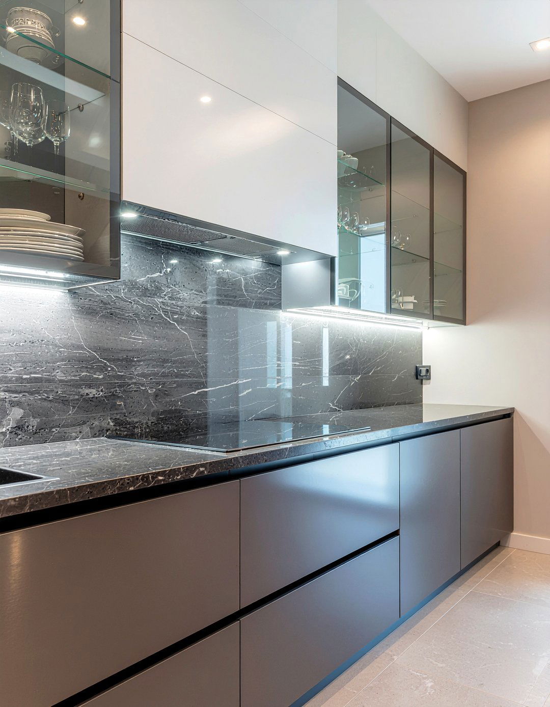 Glass Front Cabinets - 30 kitchen cabinet ideas