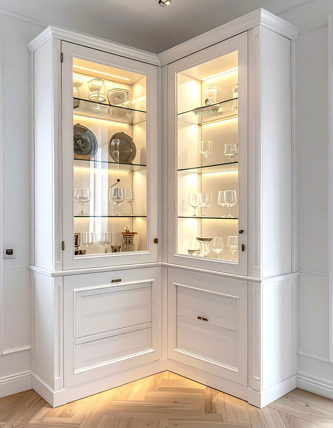 Glass Front Cabinets - 30 kitchen upgrade ideas