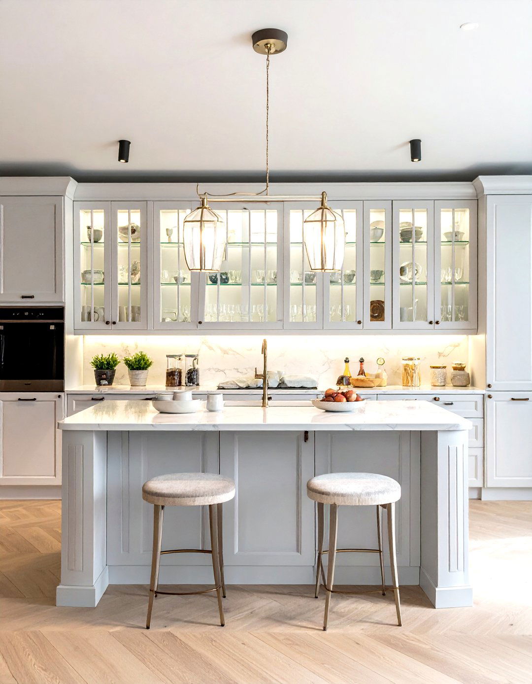 Glass Front Cabinets - 30 top kitchen ideas